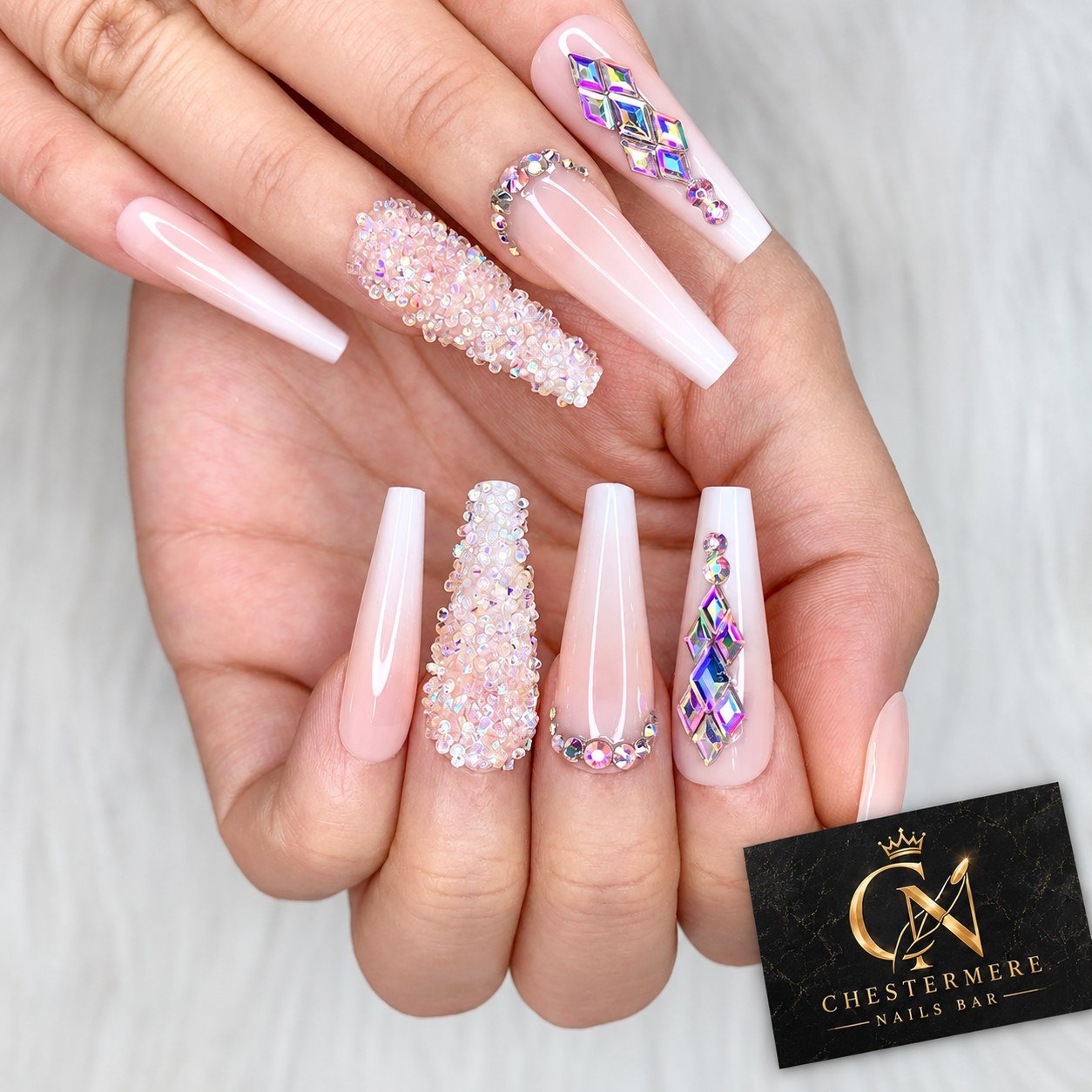 Detailed nail artwork